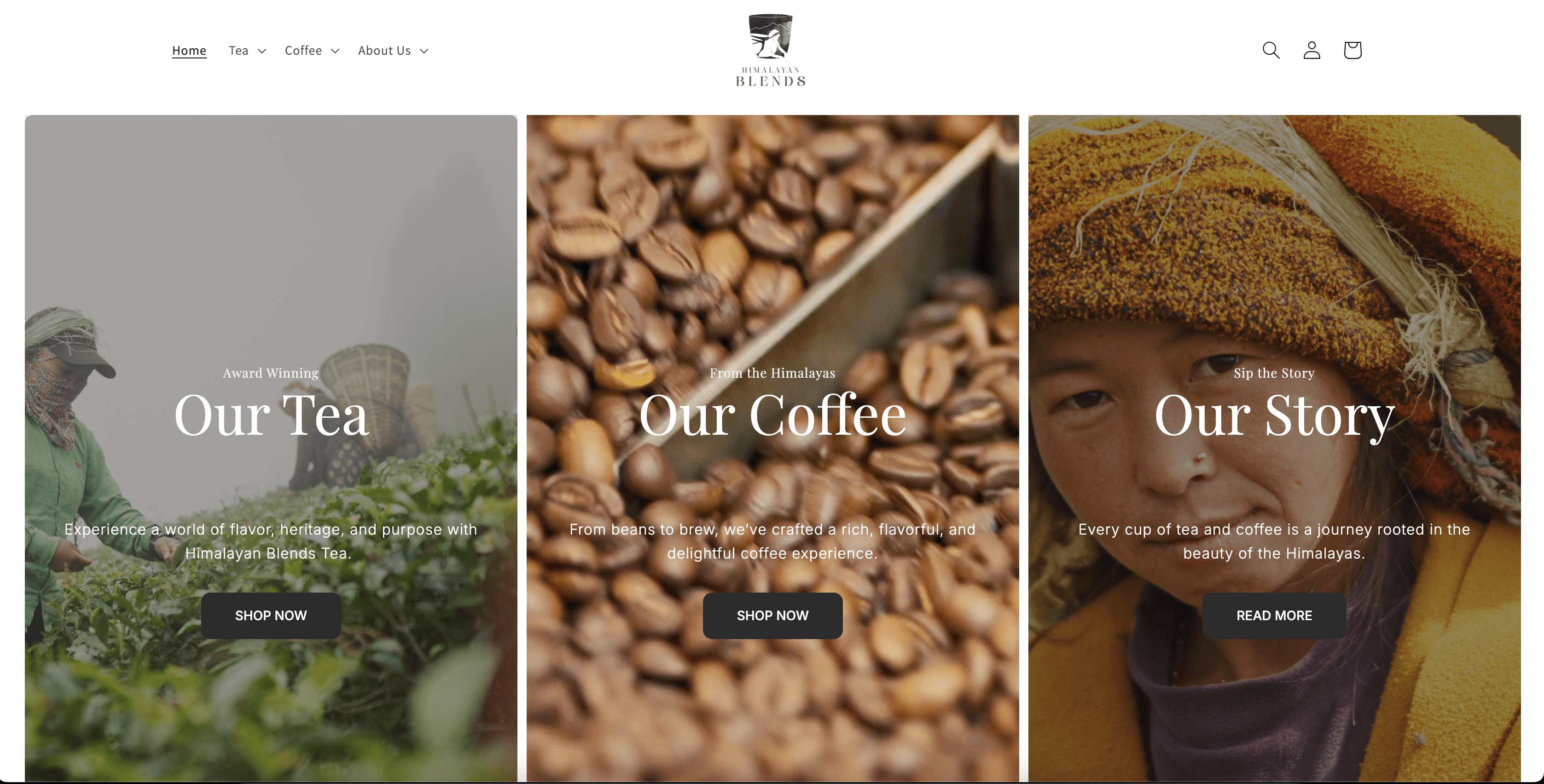 Himalayan Blends - Ecommerce